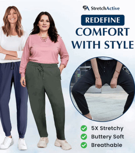 StretchActive - Women's Ultra Stretch Breathable Casual Pants