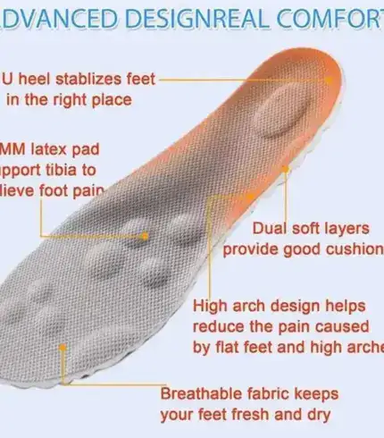 4D Cloud Technology Sports Insoles - Super Soft