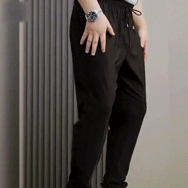 Stretching pants gif