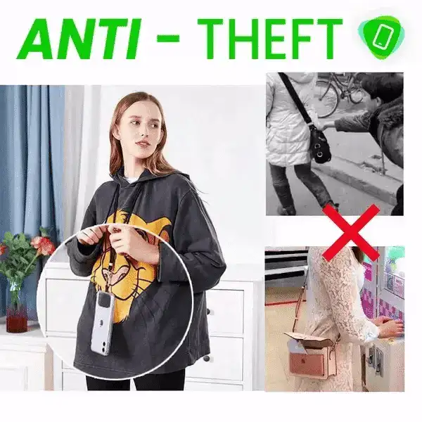 Anti-theft phone strap