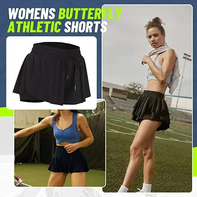 Anti-Chafing Double-Layer Skort